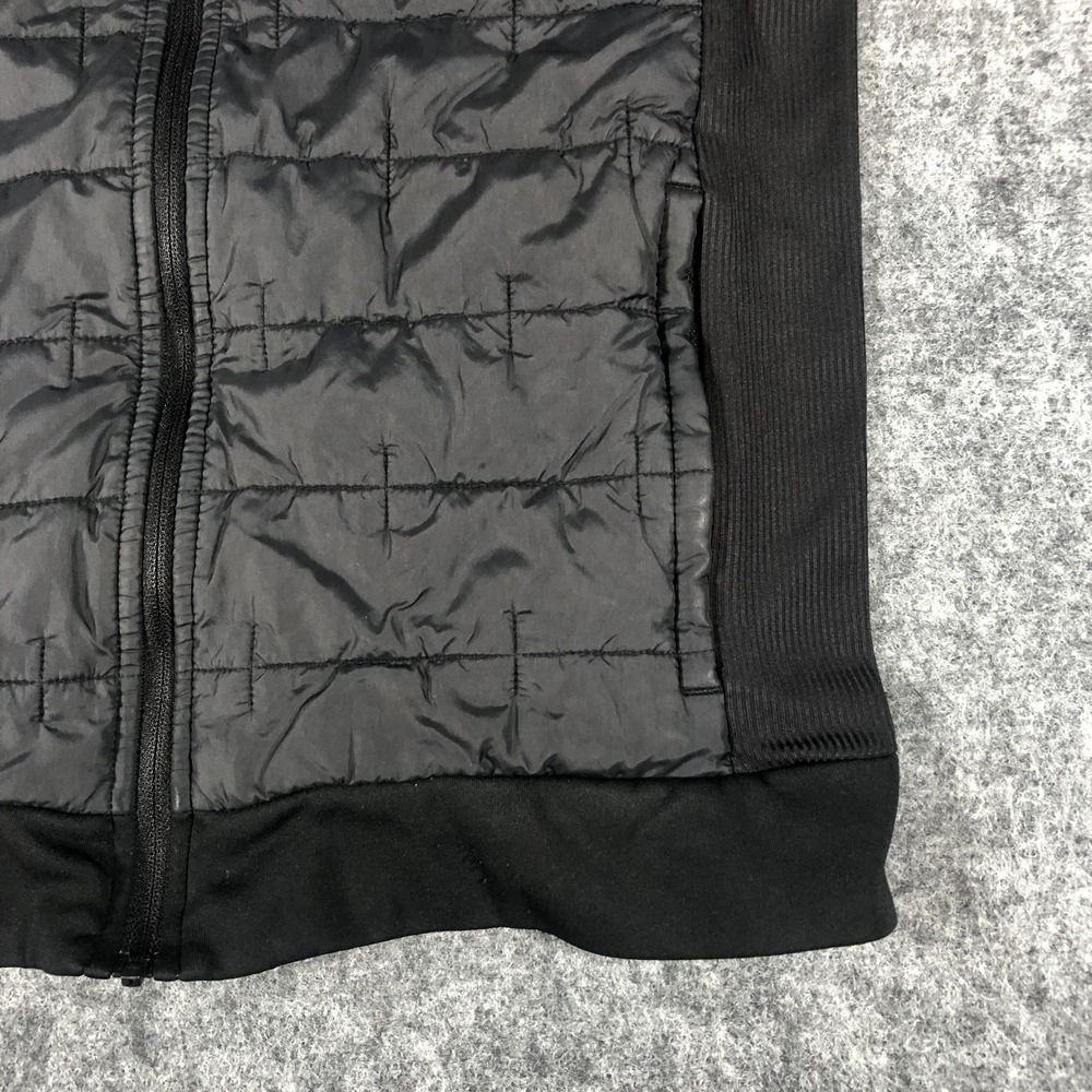 Nike Therma-Fit Running Vest Wome's Small Black Quilted‎ Zip Pockets Insulated - Picture 3 of 14
